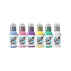 World Famous Limitless Tattoo Ink – Pastel Collection 6x30ml