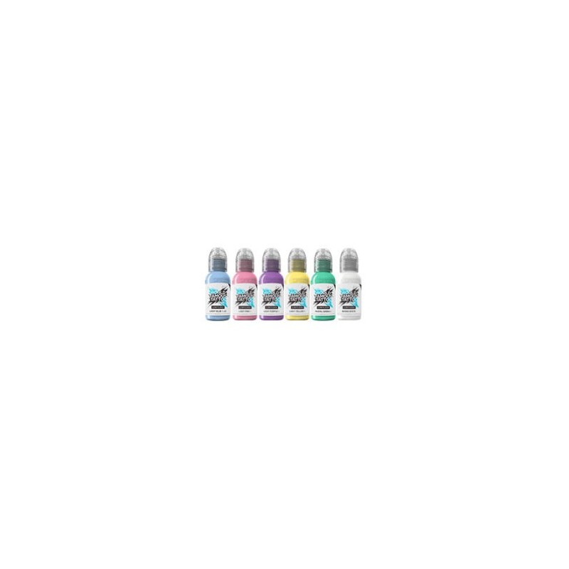 World Famous Limitless Tattoo Ink – Pastel Collection 6x30ml