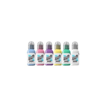 World Famous Limitless Tattoo Ink – Pastel Collection 6x30ml