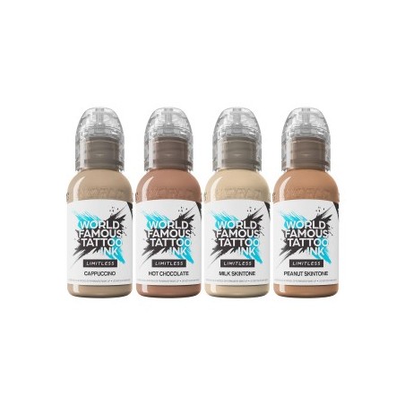 World Famous Limitless Tattoo Ink – Set Skin Tone Santucci 4x30ml