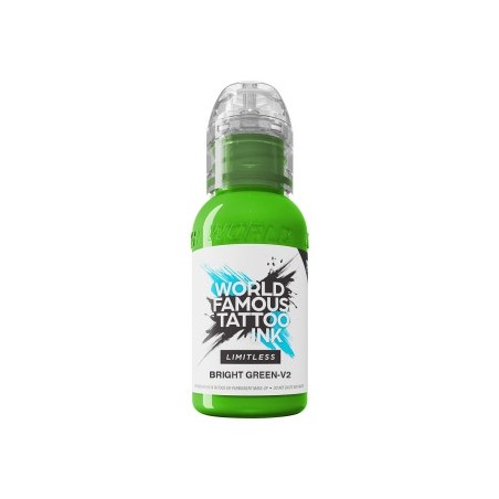 World Famous Limitless Tattoo Ink – Bright Green v2 30 ml