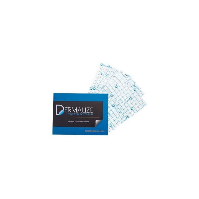 DERMALIZE PRO - PROTECTIVE TATTOO FILM /5 X 15CM X 10CM/