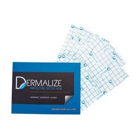 DERMALIZE PRO - PROTECTIVE TATTOO FILM /5 X 15CM X 10CM/