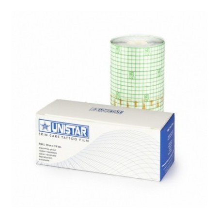 UNISTAR SKIN CARE TATTOO FILM DRESSING ON A ROLL - 10 M X 15 CM