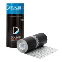 DERMALIZE PRO TOTAL BLACK SUN BLOCK -PROTECTIVE TATTOO FILM - ROLL pellicola curativa (15CM X 10M) STERILE