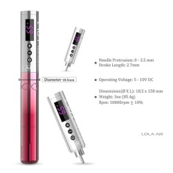 LOLA AIR Wireless Batteria PMU Pen Machine 3 Batterie) ROSA